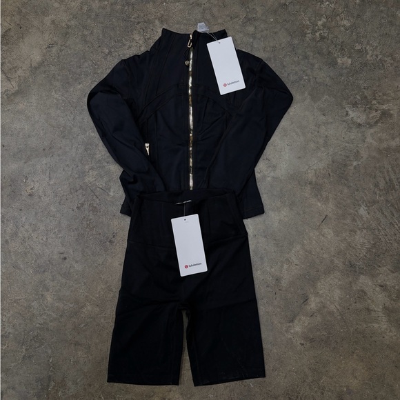 lululemon athletica Pants - Lululemon Cropped Nulu Jacket and Shorts Set